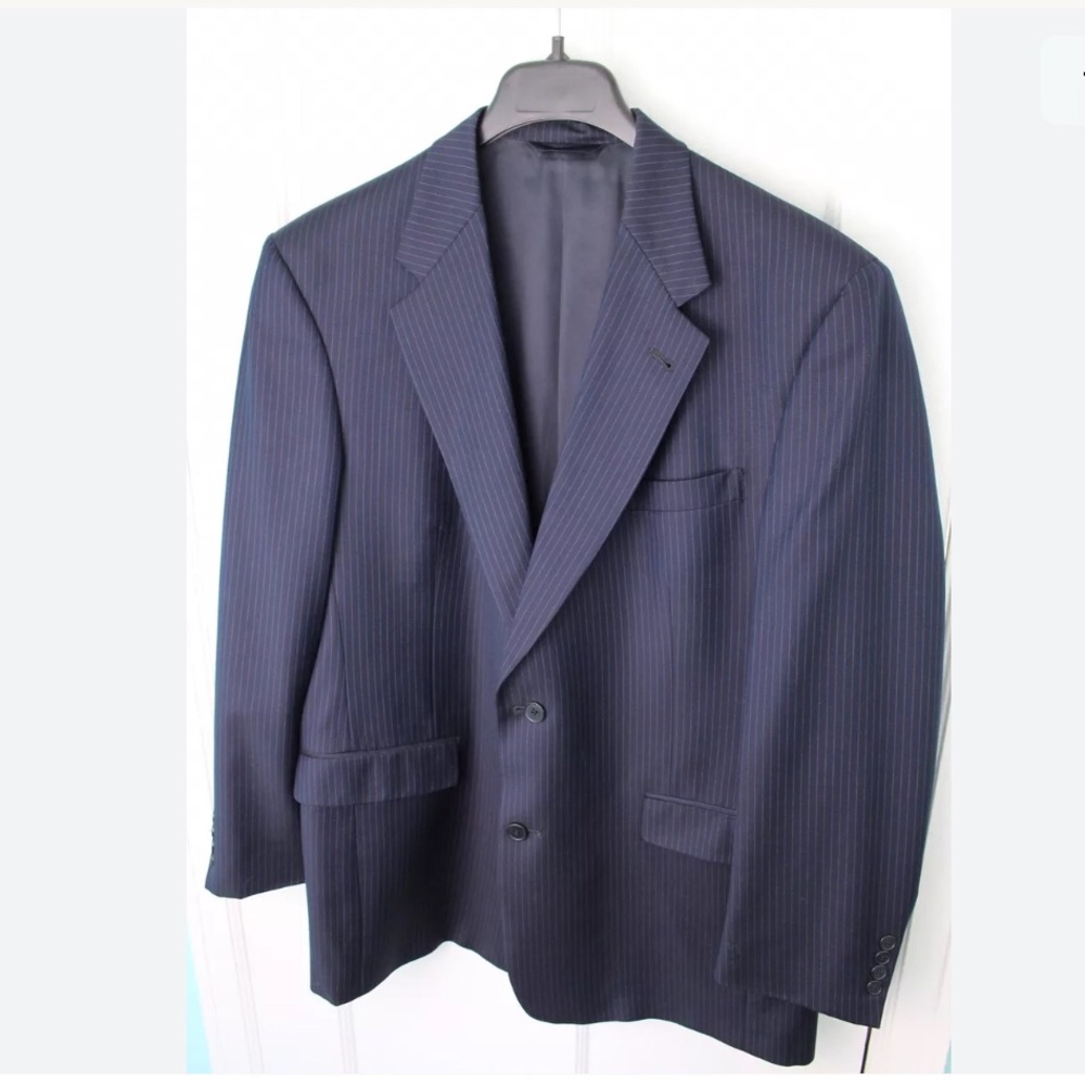 BURBERRY London PinStripe Wool Coat 44R